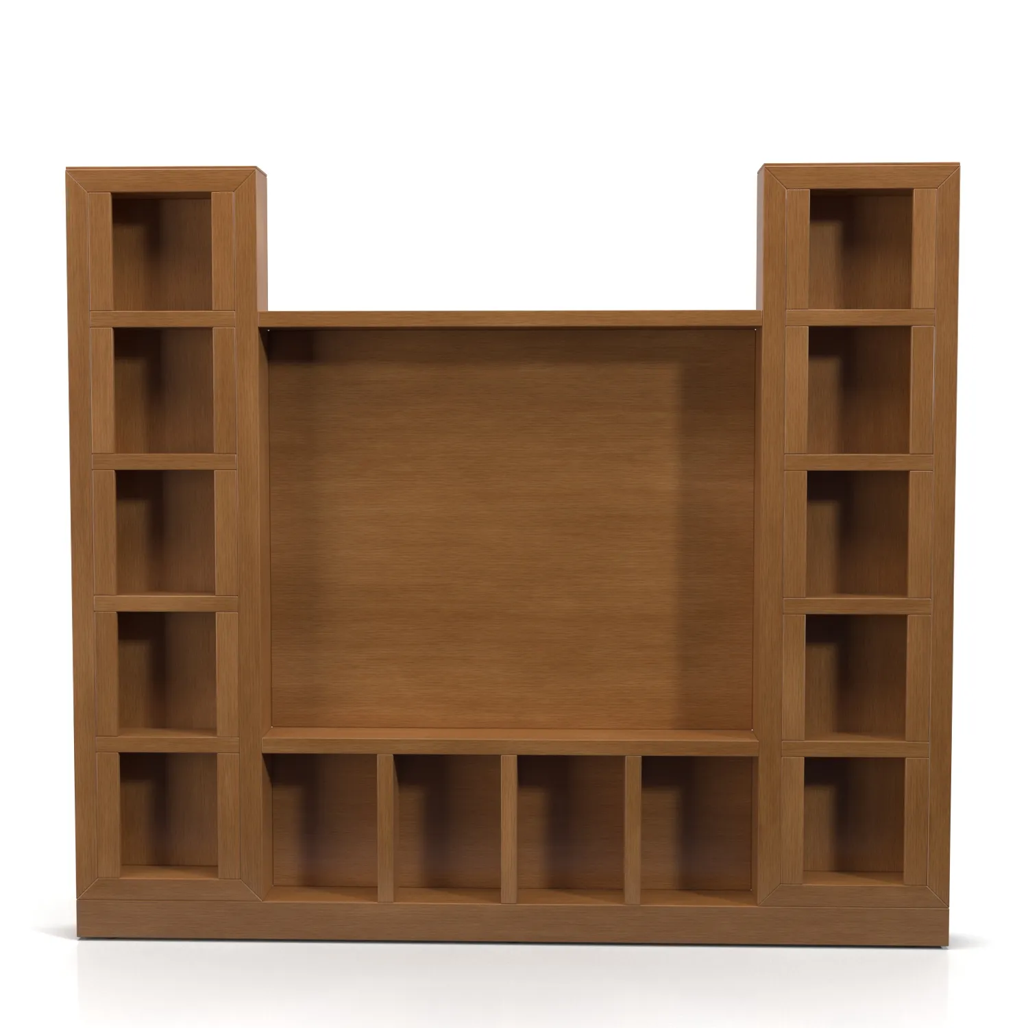 Living Room Custom Media Wall PBR 3D Model_04